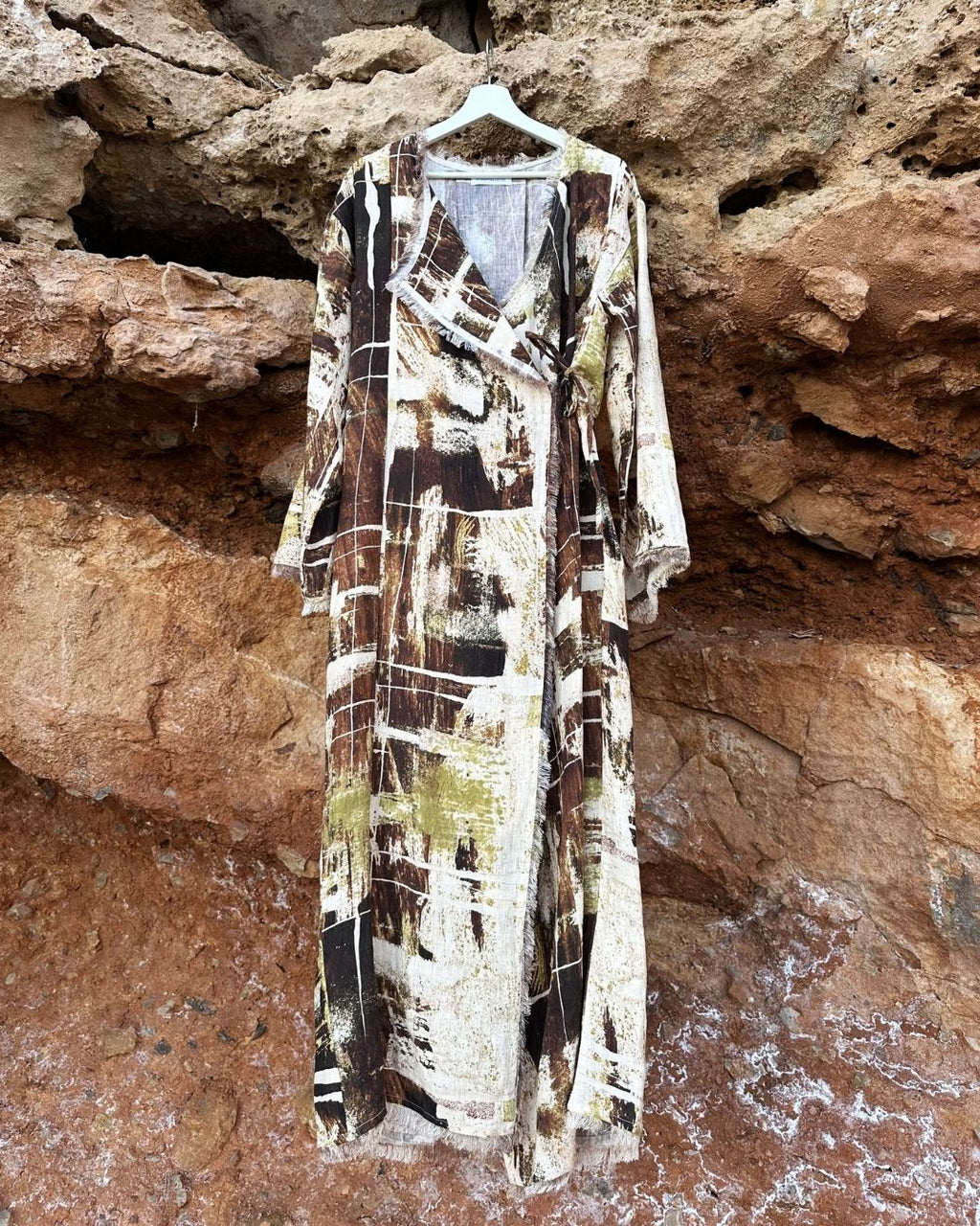 The Wrap Dress - Nomad Clay