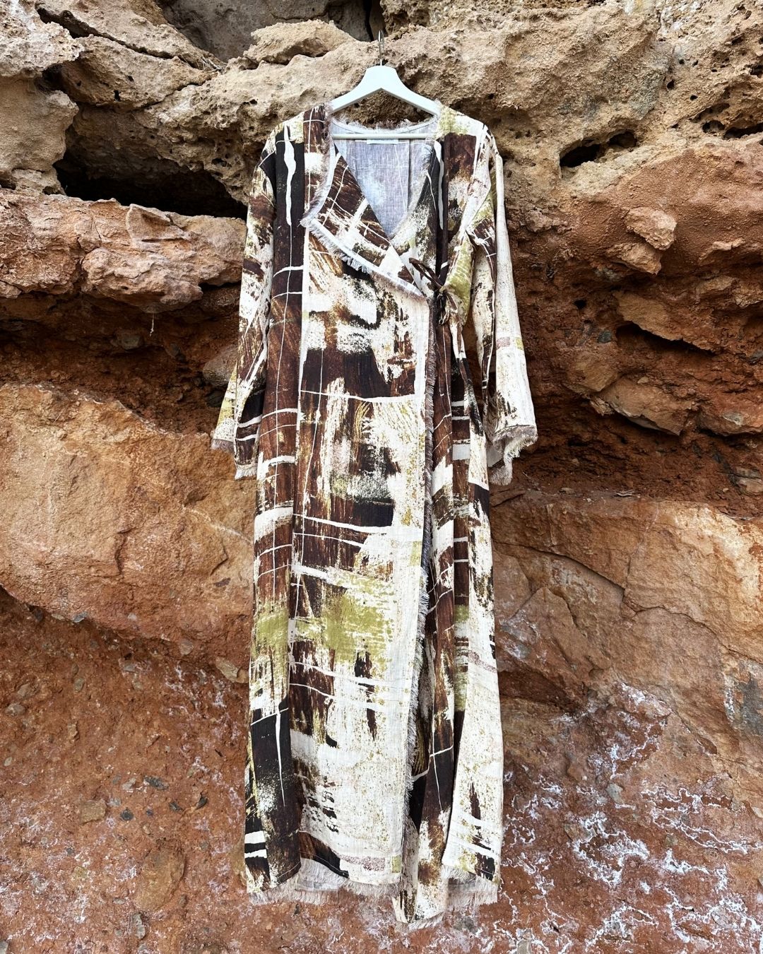 The Wrap Dress - Nomad Clay