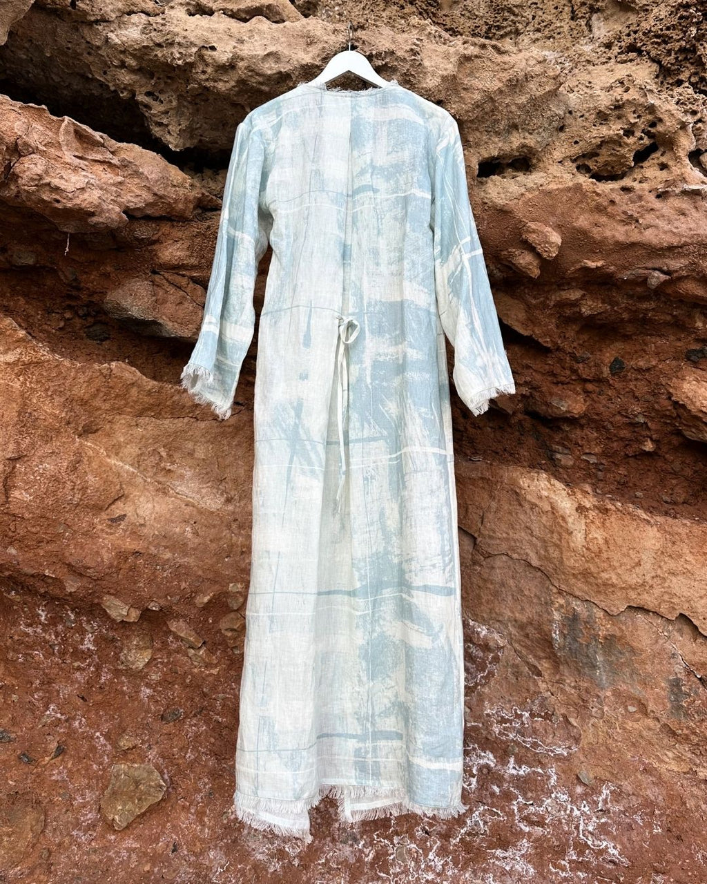 The Wrap Dress - Sky Wash