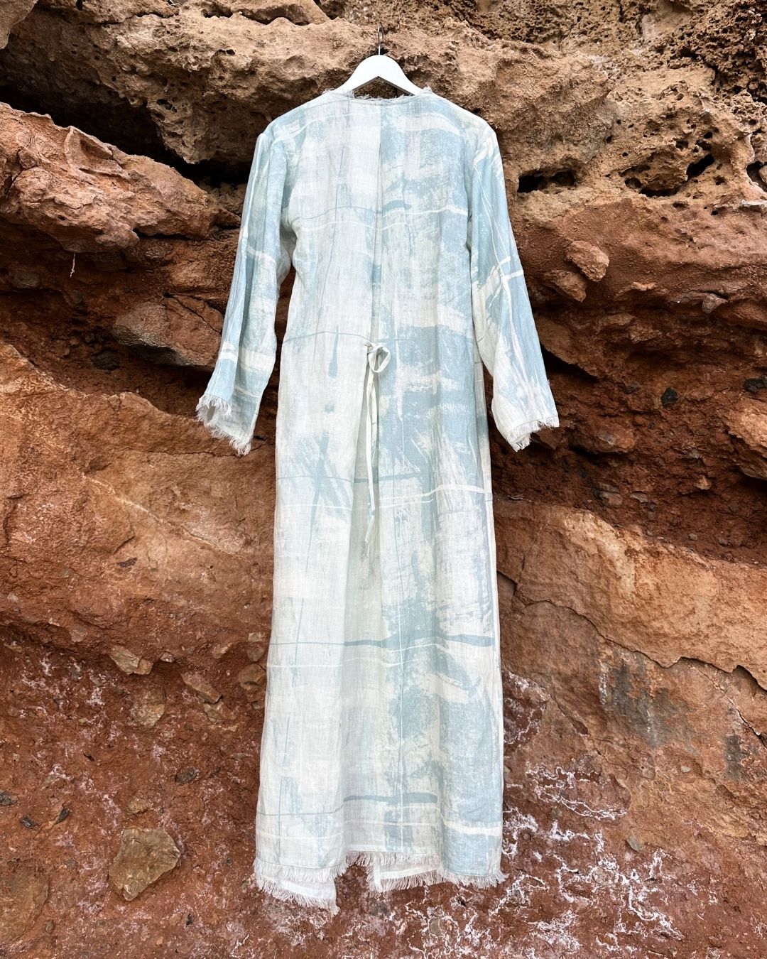 The Wrap Dress - Sky Wash