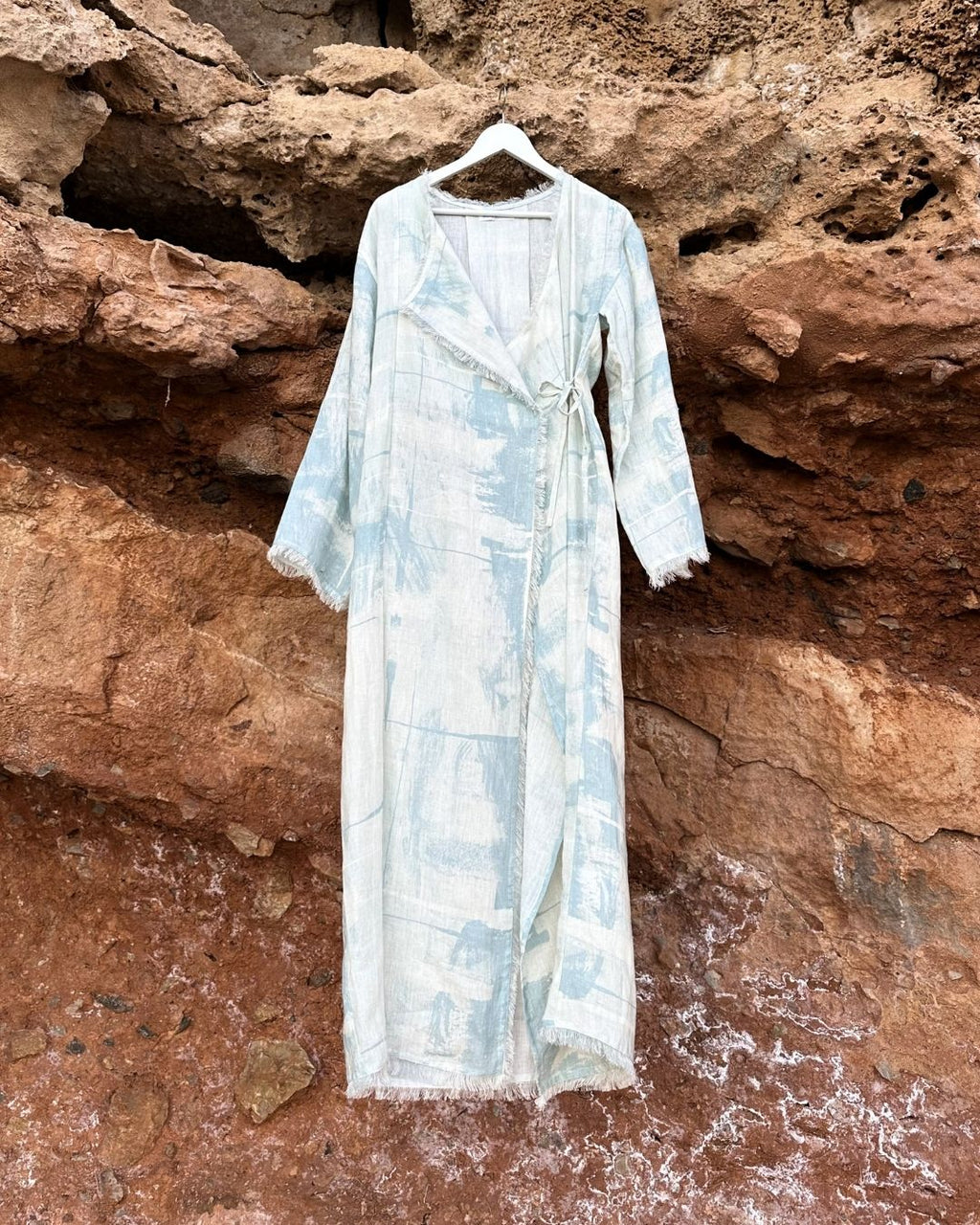 The Wrap Dress - Sky Wash
